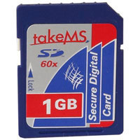 Takems HighSpeed 60x SD-Card 1GB (MS1024SDC-SD3)